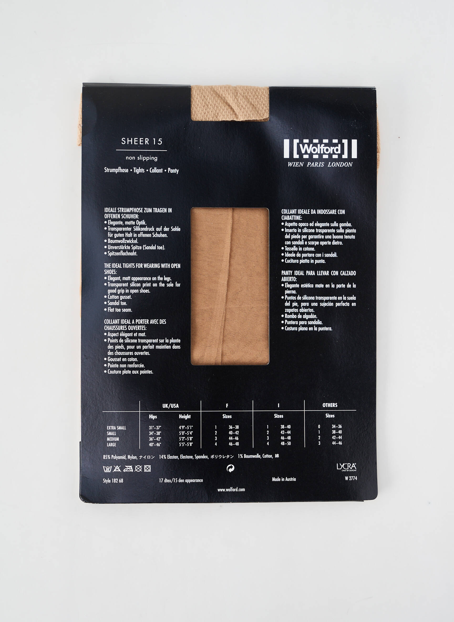Kojinės tamprumas kremas WOLFORD moteris