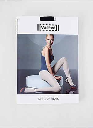 Kojinės fantazijos raštas juodas WOLFORD moteris