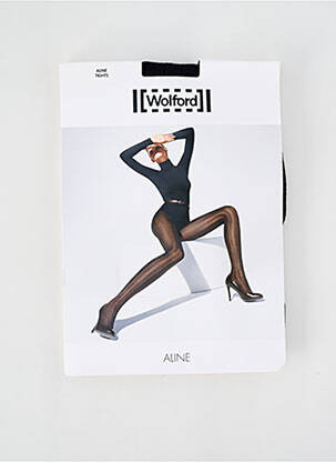 Kojinės fantazijos raštas juodas WOLFORD moteris