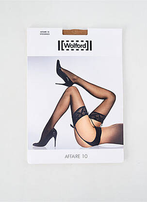 Bas kojinių tvirtinimo dirželių laikymas kremas WOLFORD moteris