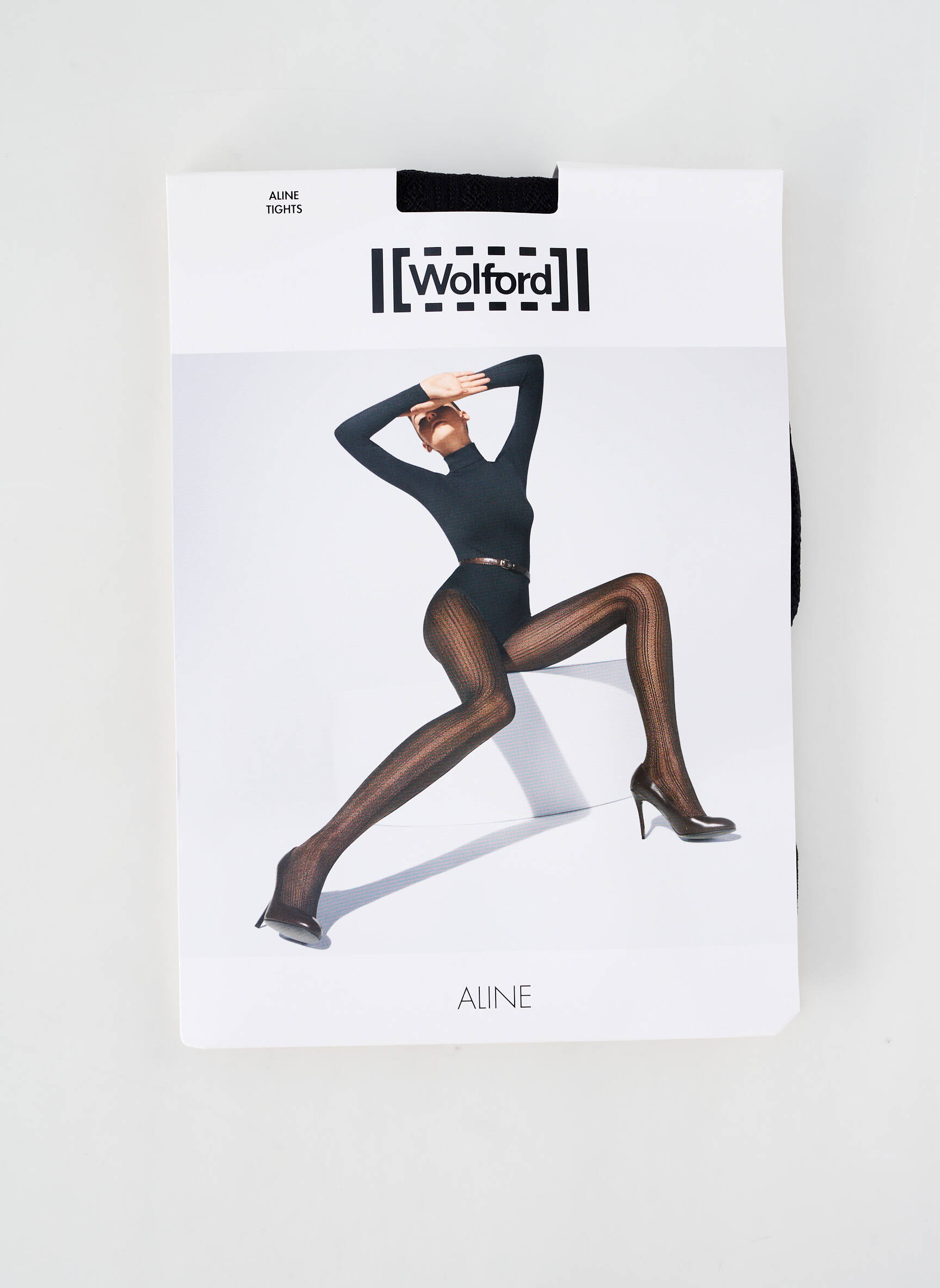 Kojinės fantazijos raštas juodas WOLFORD moteris