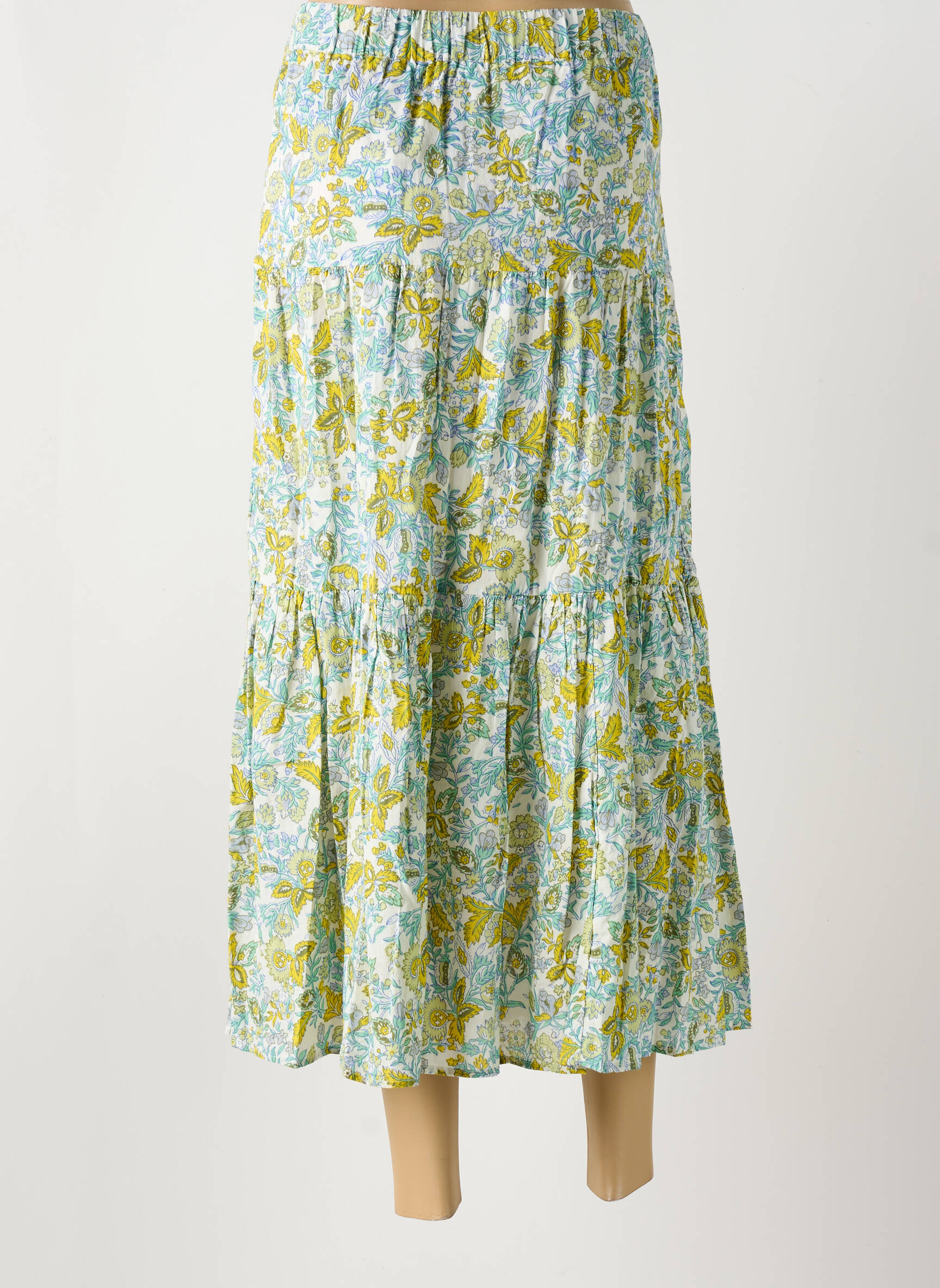 Ilgas sijonas pamušalas žalias C'EST BEAU LA VIE moteris