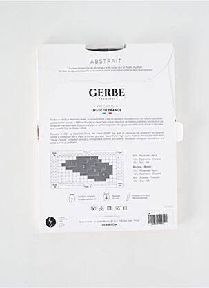 Kojinės fantazijos raštas juodas GERBE moteris