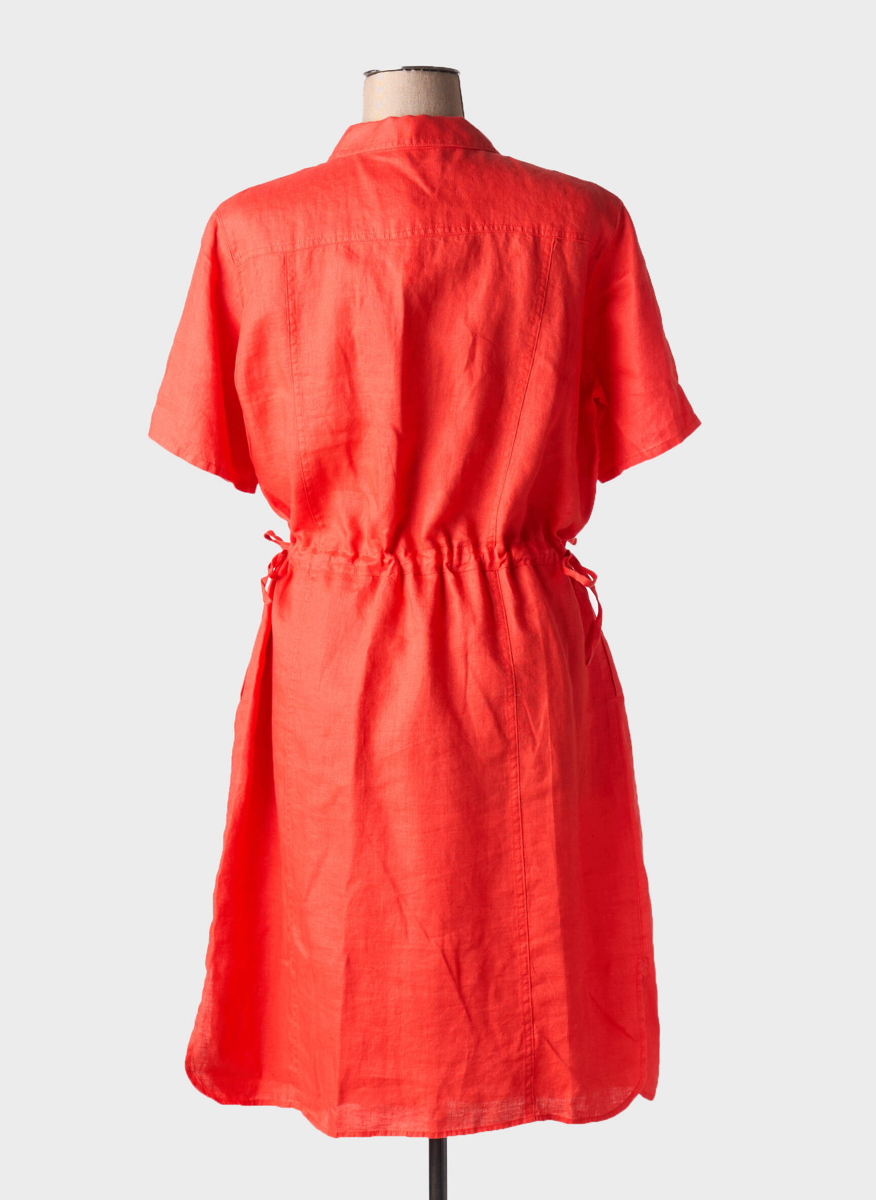 Pusilgių suknelė trumpas rankovės trumpas rankovės oranžinė BARBARA LEBEK moteris