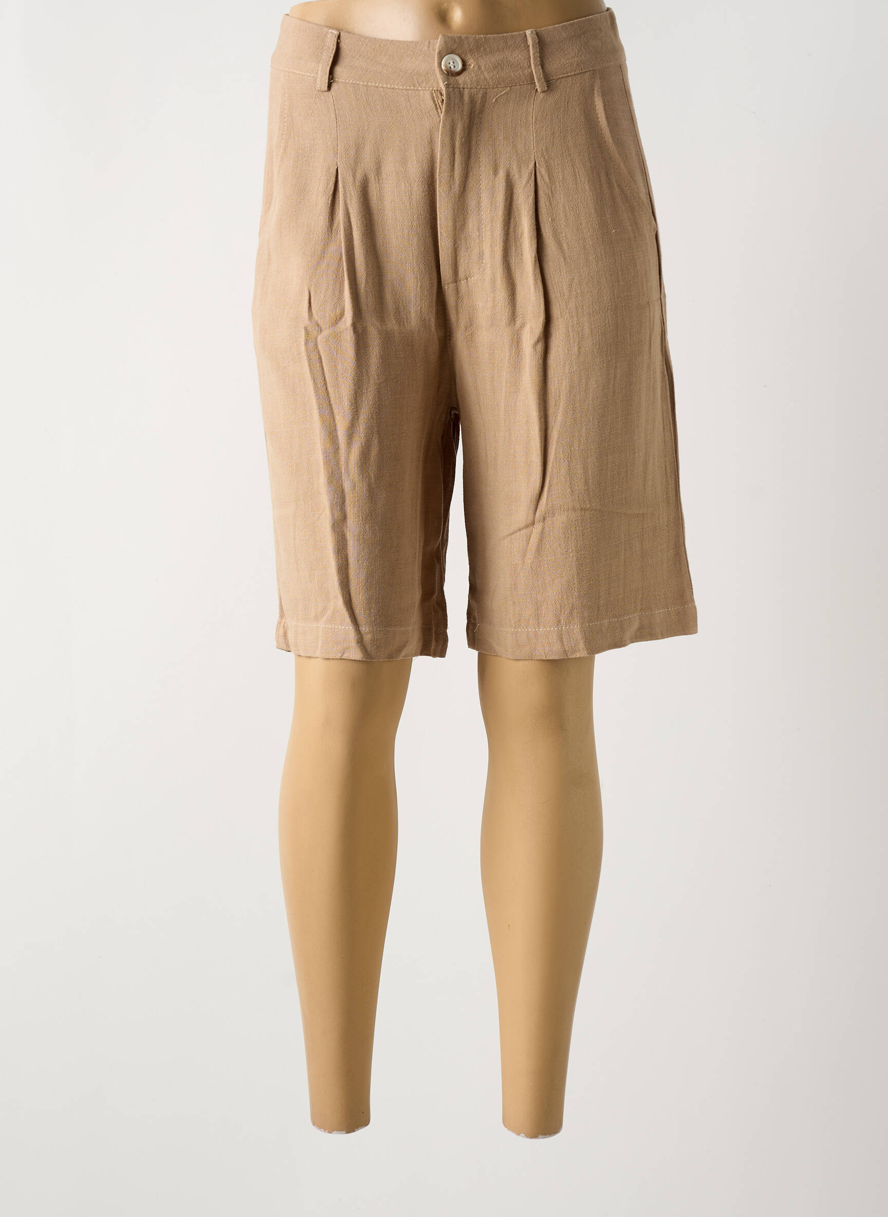 Bermudas tiesi kirpimas normala dydis rudas KY CREATION moteris