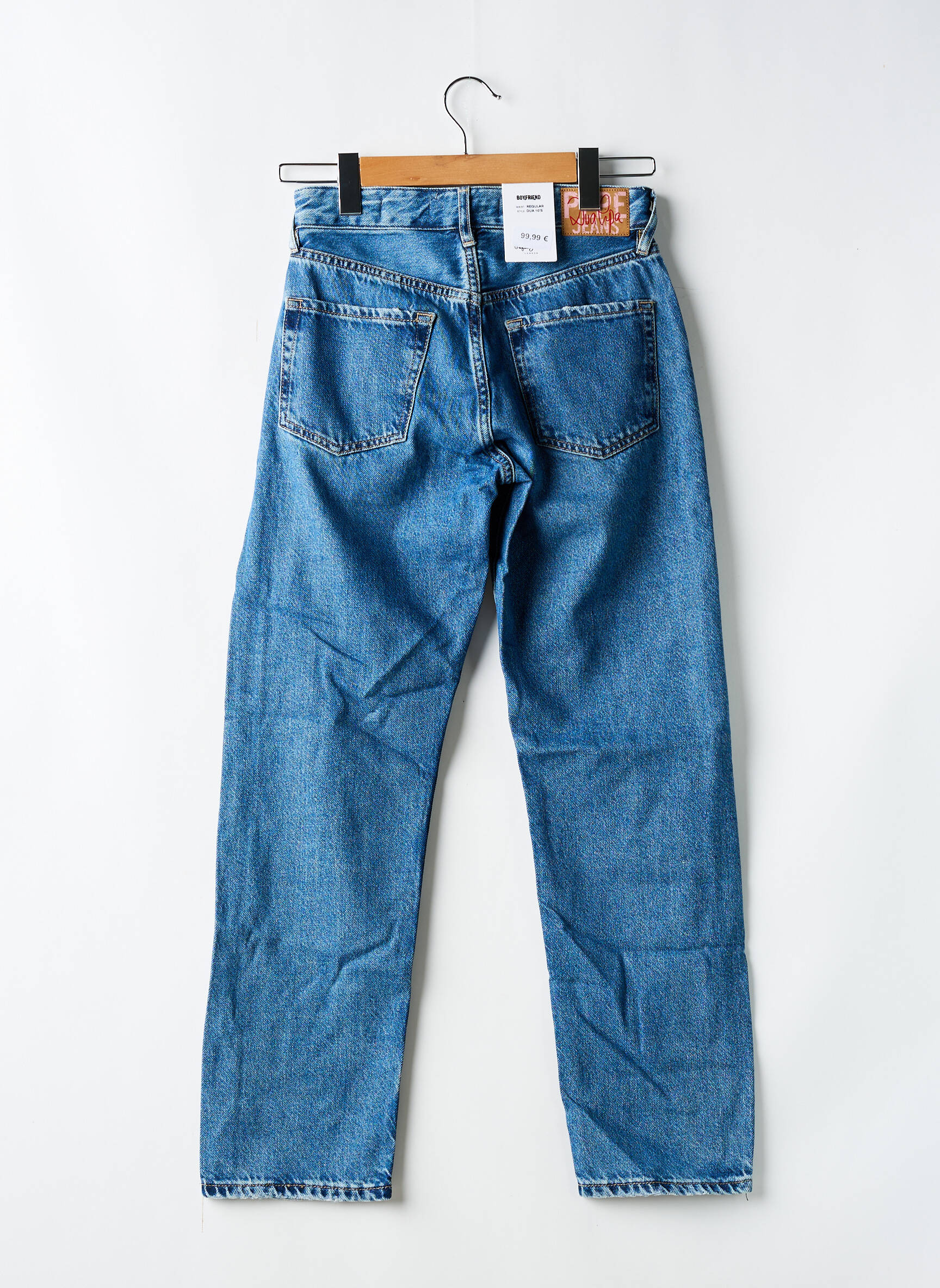 Tiesios kirpimo džinsai normala dydis normala dydis mėlyna PEPE JEANS X DUA LIPA moteris