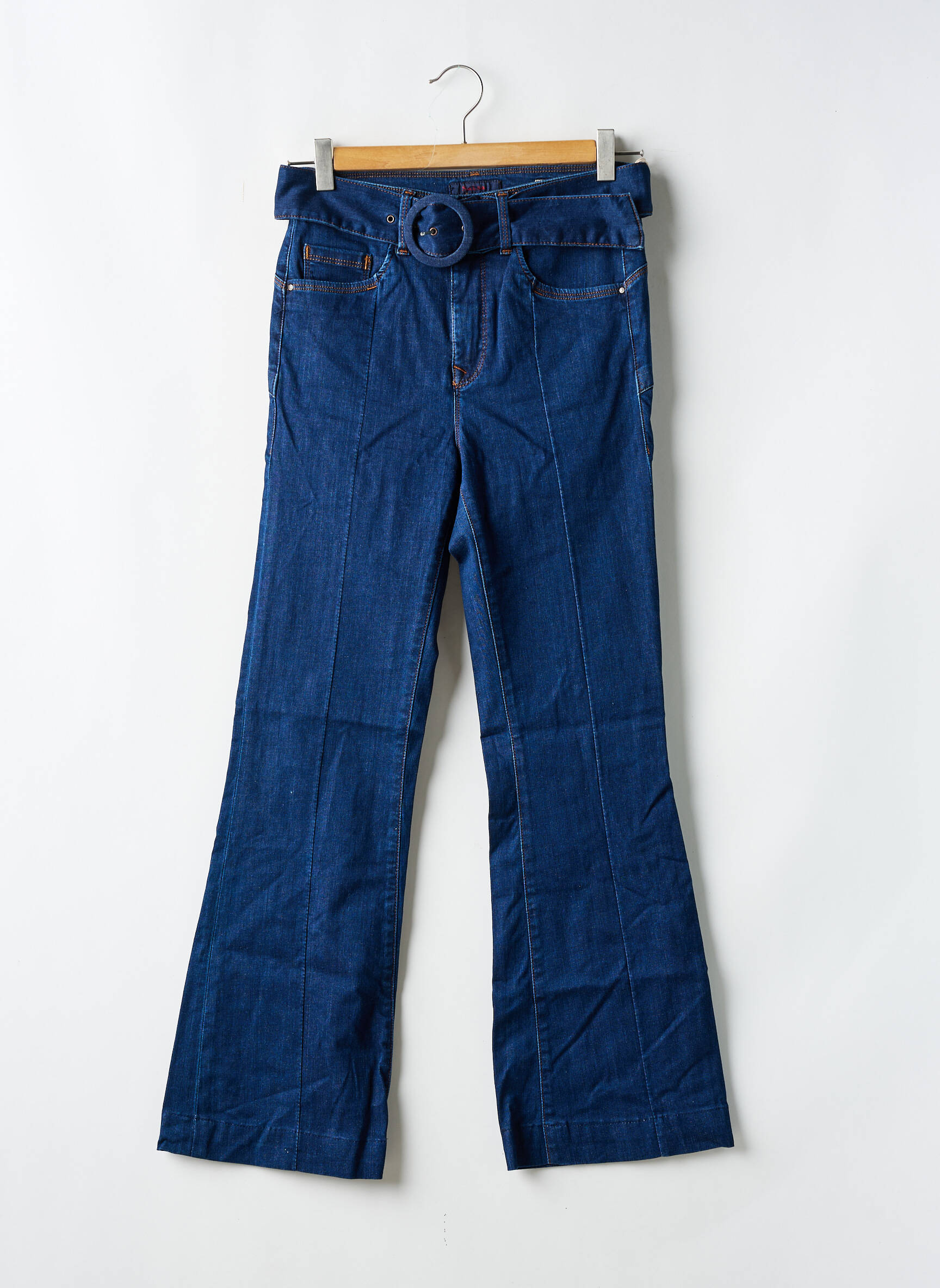 Bootcut džinsai aukšta talija aukšta talija mėlyna SALSA moteris