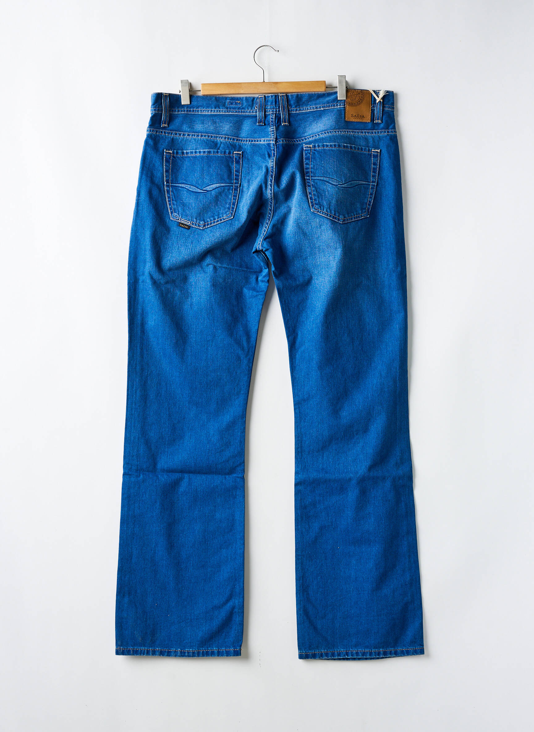 Bootcut džinsai tamprumas normala dydis mėlyna SALSA vyras