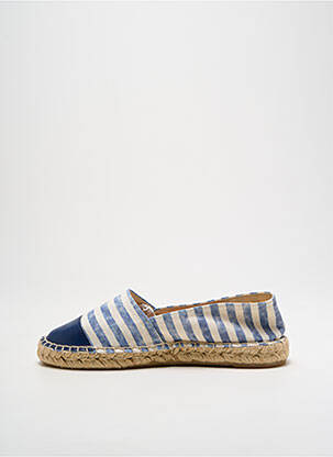 Espadrilės apvalus mygtukas plokščias kulnas iki 3 cm mėlyna LE TEMPS DES CERISES moteris
