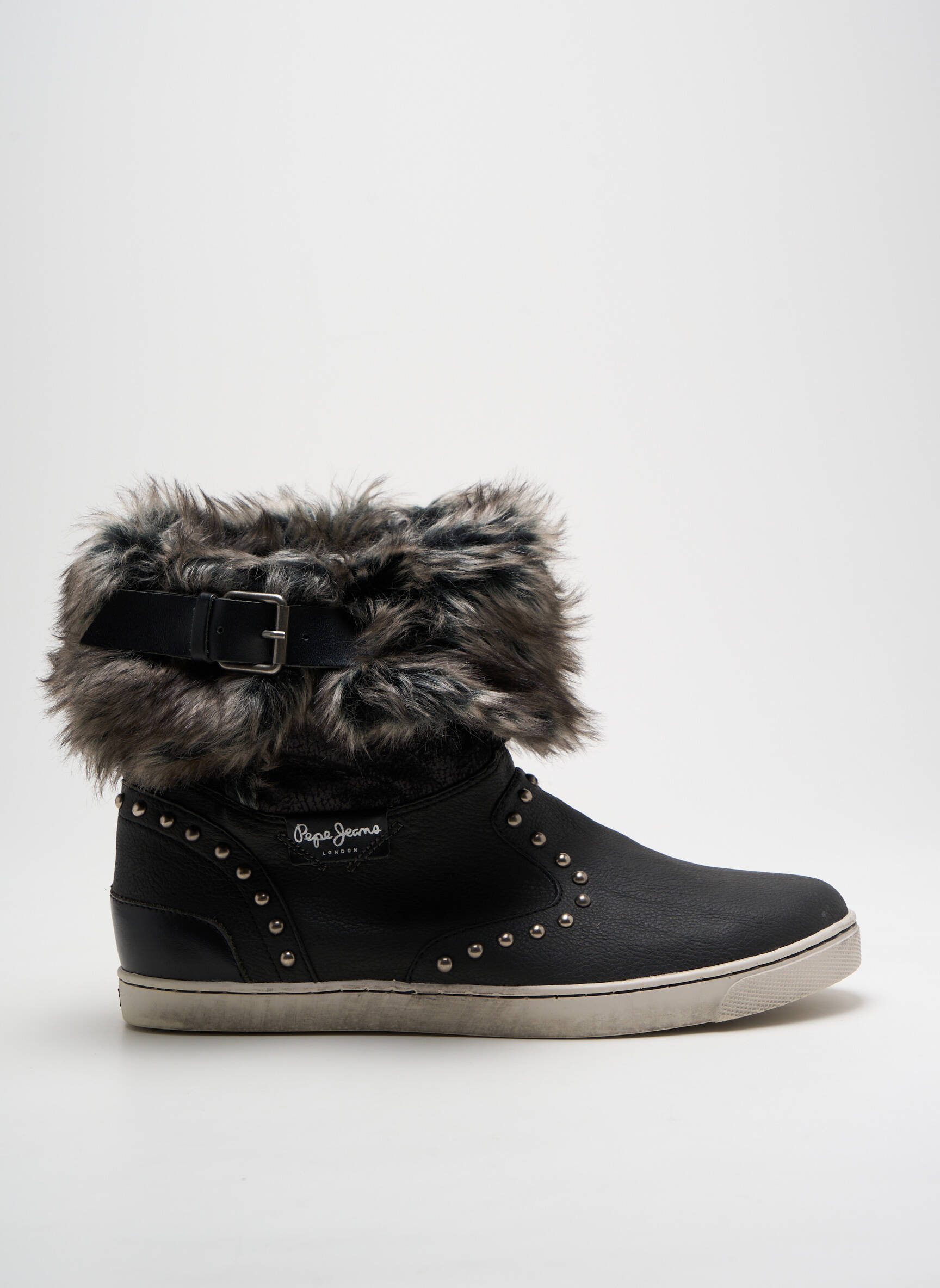 Batai/botai pamušalas plokščias kulnas iki 3 cm juodas PEPE JEANS moteris