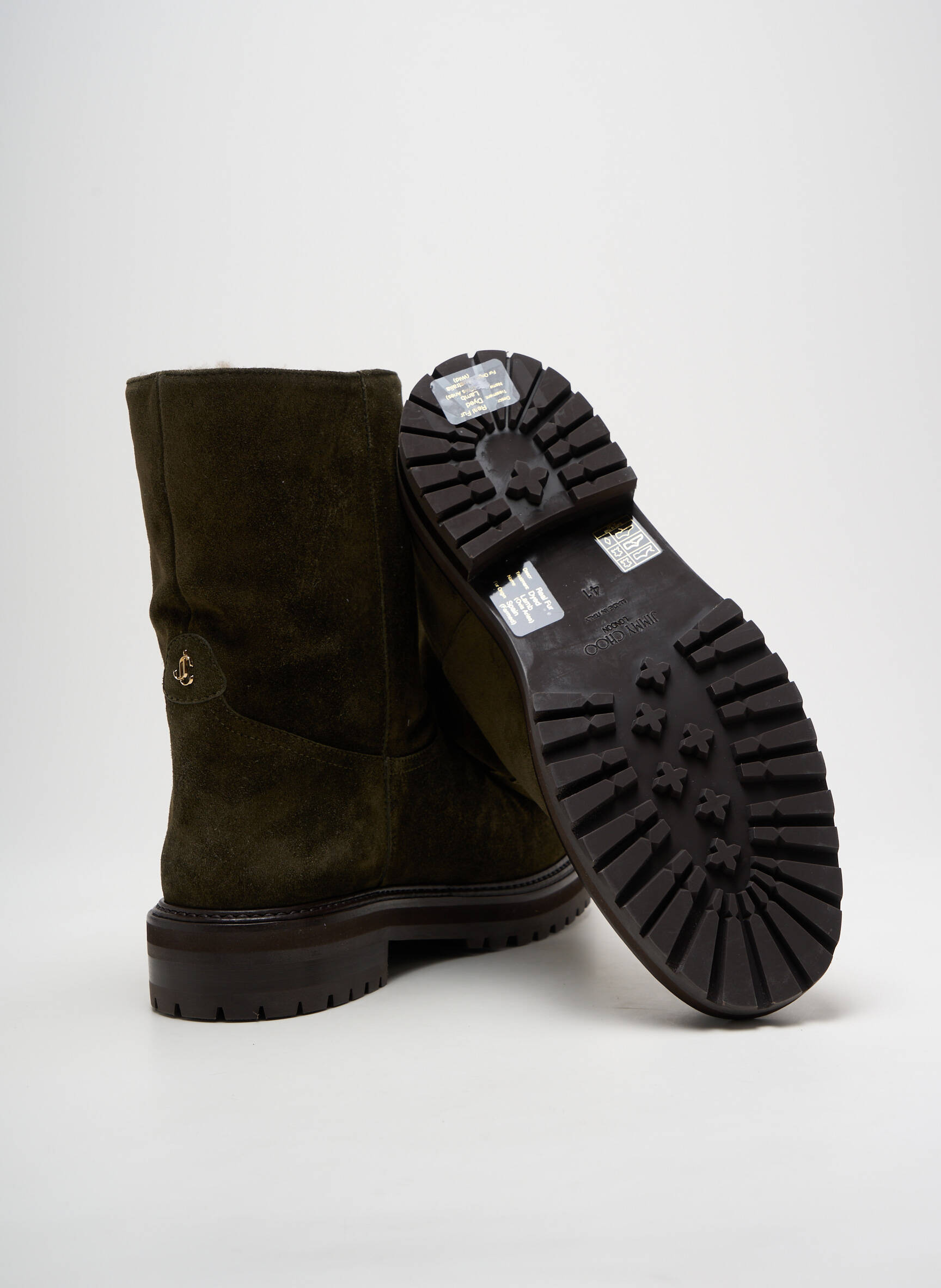 Batai/botai pamušalas kulnas nuo 4 iki 6 cm žalias JIMMY CHOO moteris