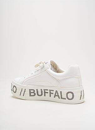 Bėgimo bateliai satino audinys kulnas nuo 4 iki 6 cm baltas BUFFALO moteris