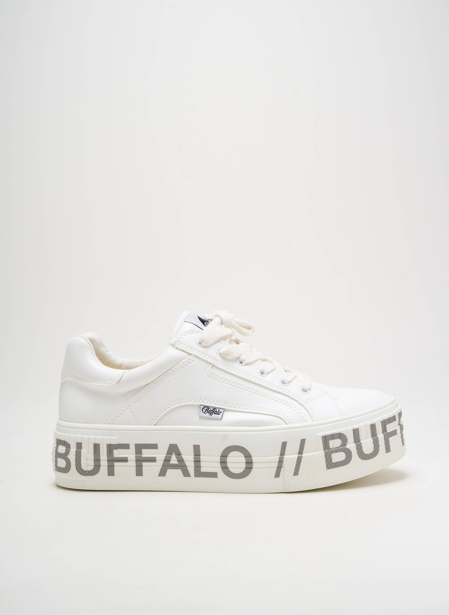 Bėgimo bateliai satino audinys kulnas nuo 4 iki 6 cm baltas BUFFALO moteris