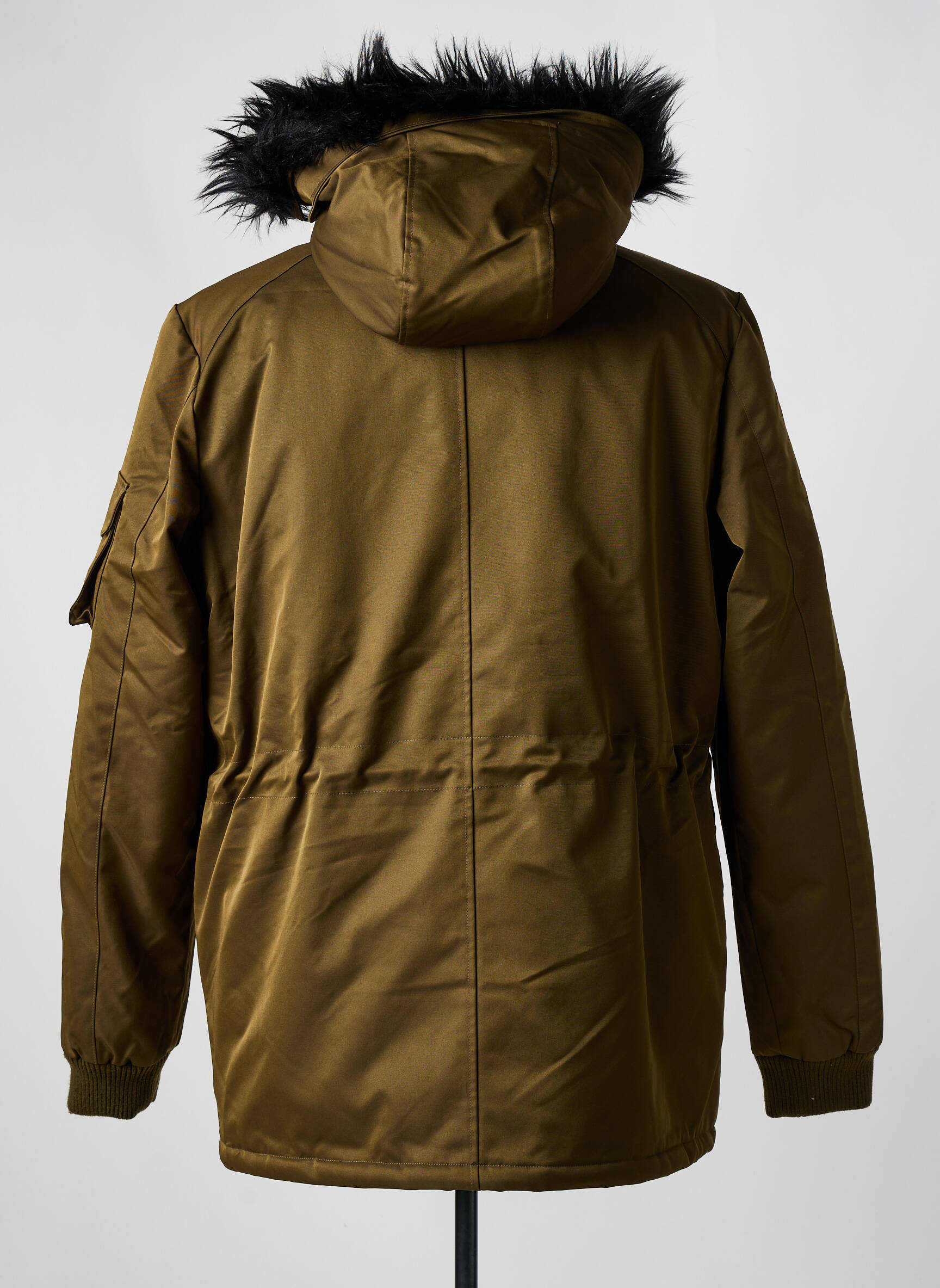 Parka bordo apdailos rankogaliai be gobtuvų žalias ELEVEN PARIS vyras