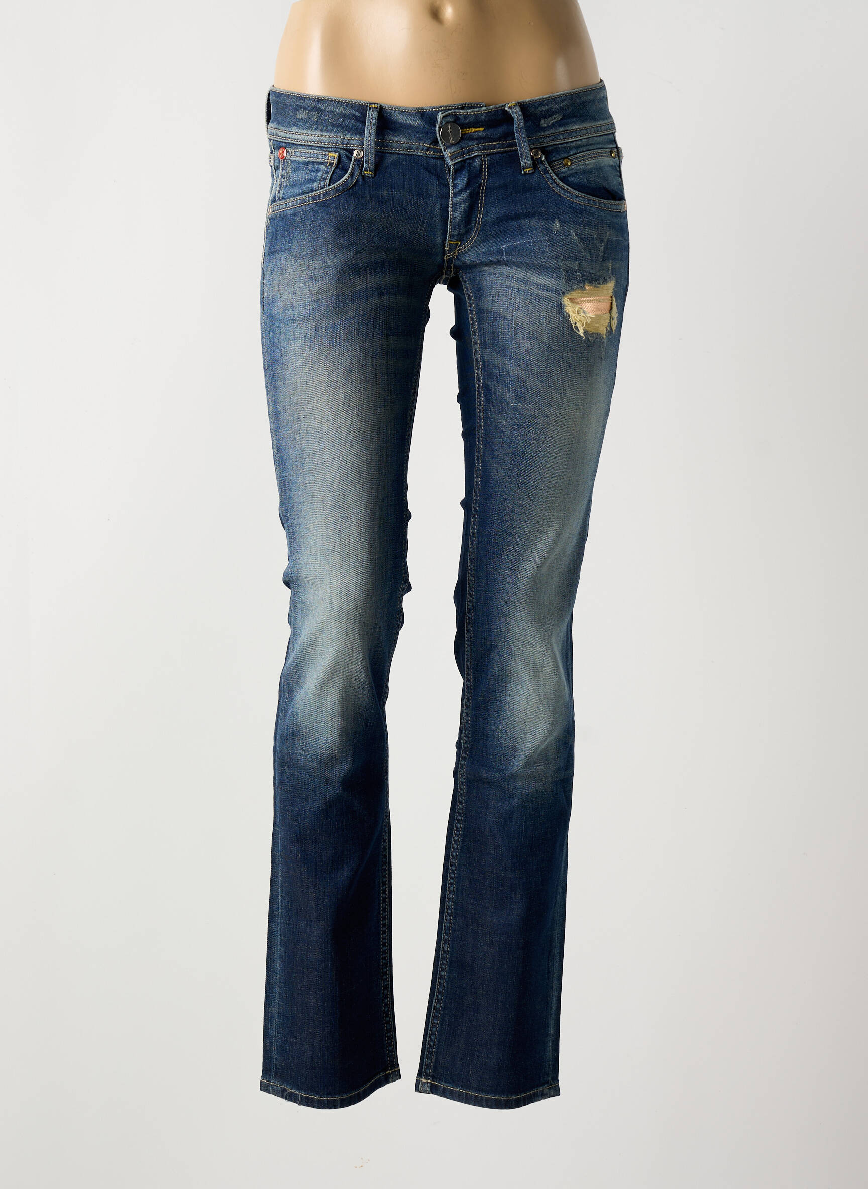 Lieknos džinsai kišenės mėlyna ANDY WARHOL BY PEPE JEANS moteris