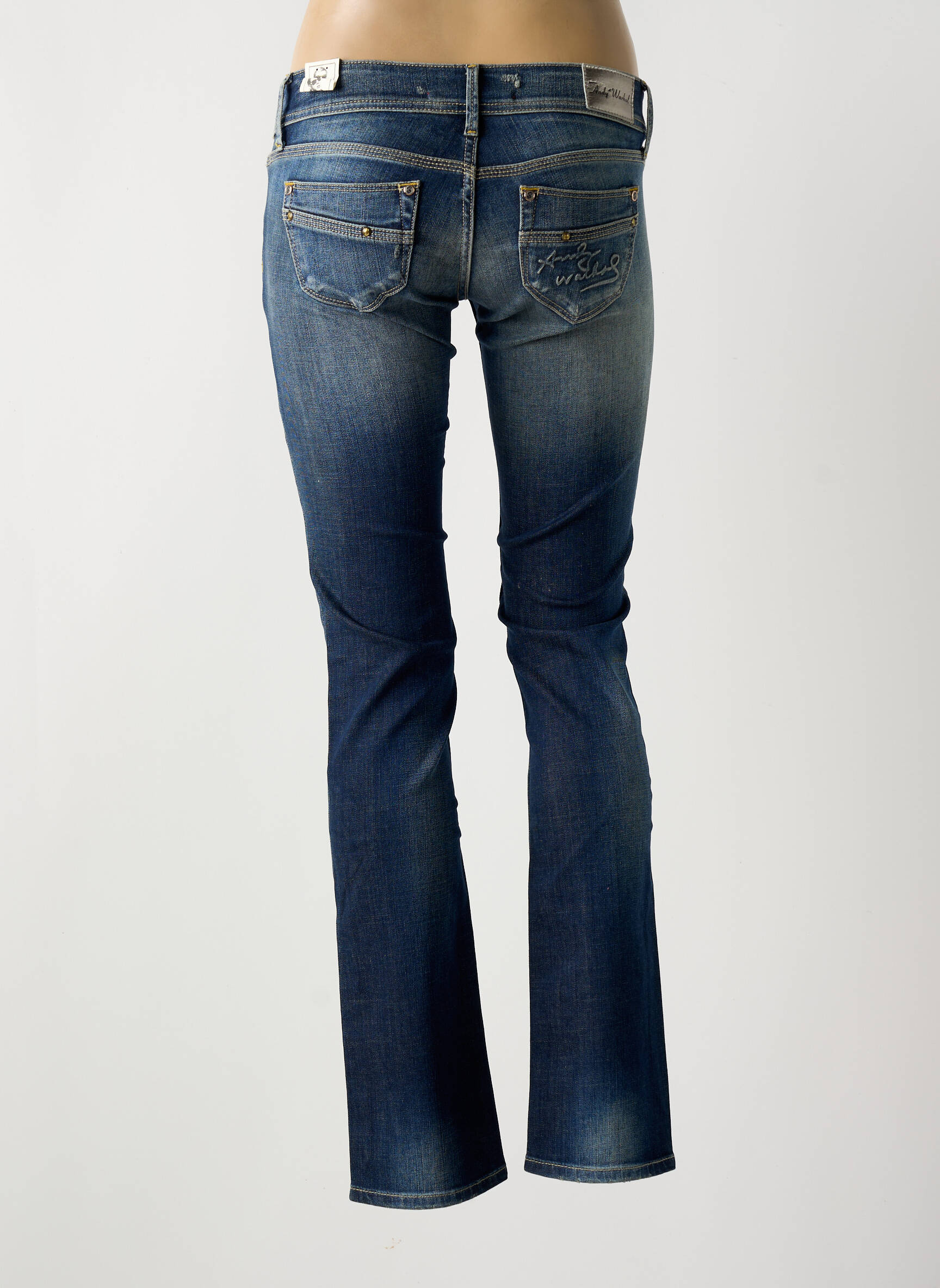 Lieknos džinsai kišenės mėlyna ANDY WARHOL BY PEPE JEANS moteris