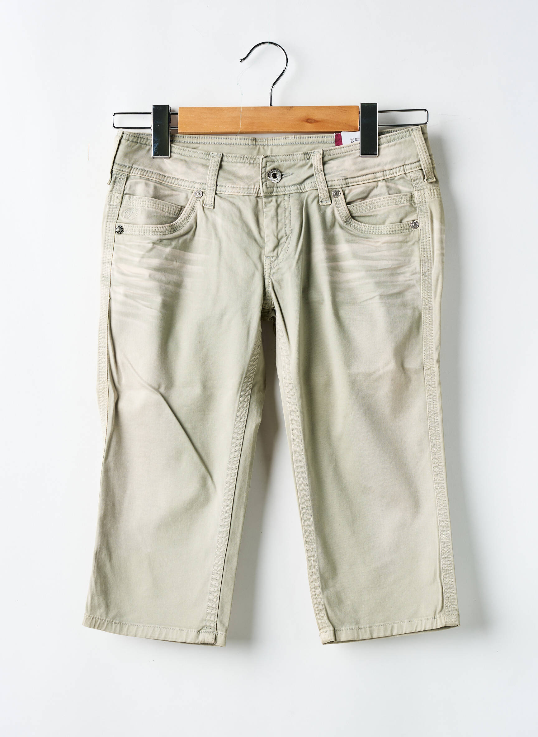 Bermudas tamprumas reguliuojamo dydžio žalias PEPE JEANS mergina