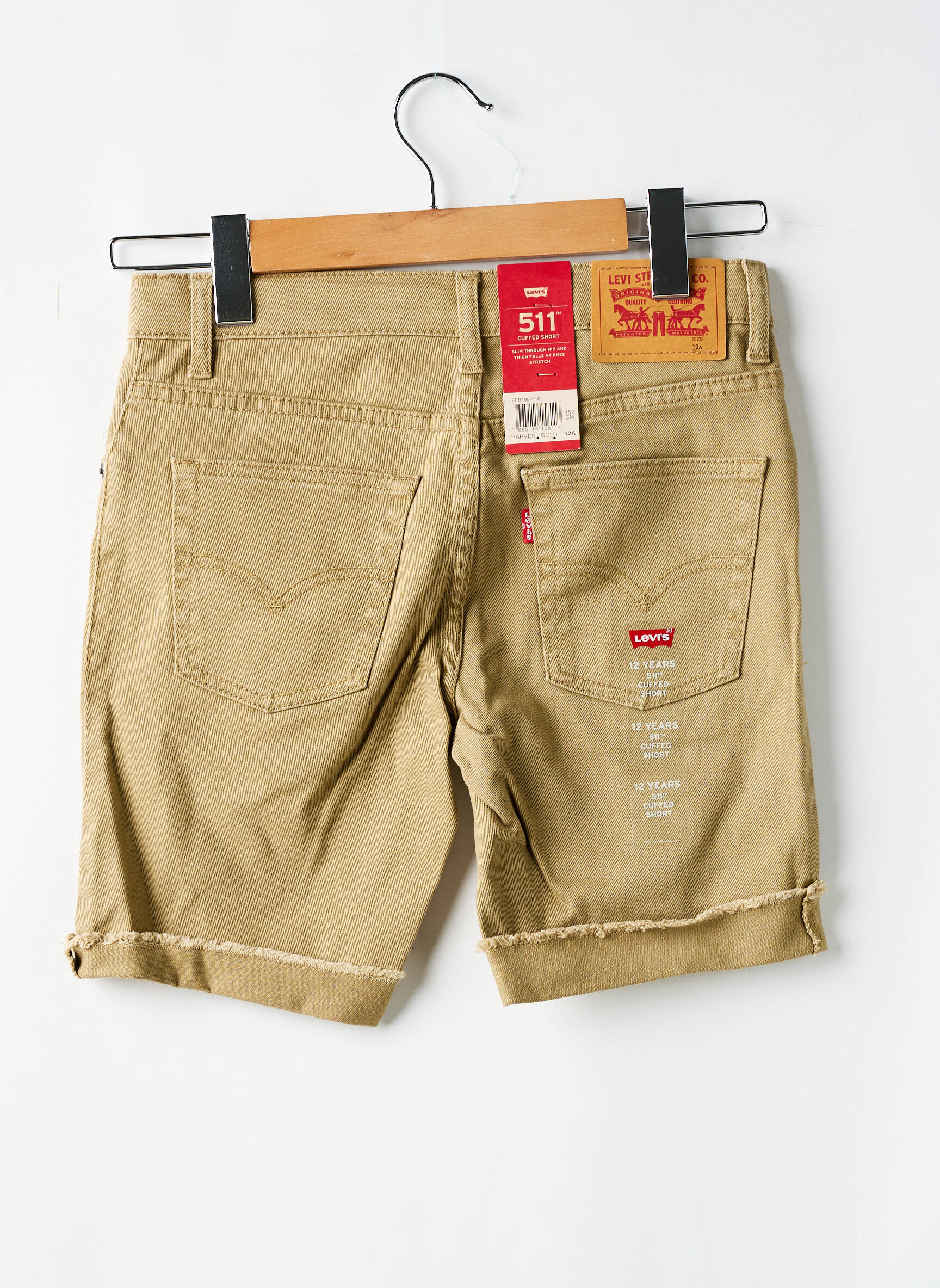 Šortas tamprumas rudas LEVI'S berniukas