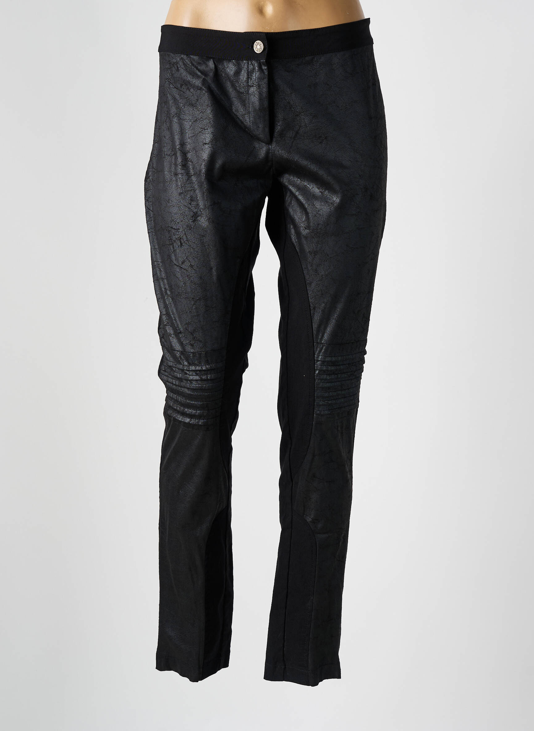 Lieknos kelnės kišenės juodas DP JEANS moteris