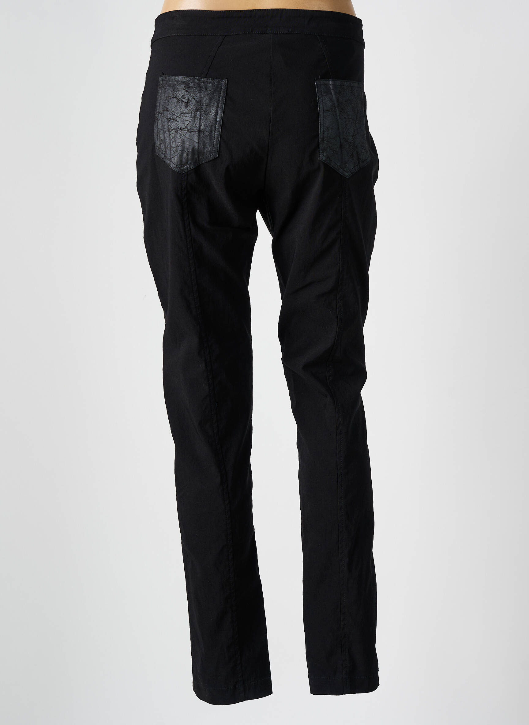 Lieknos kelnės kišenės juodas DP JEANS moteris