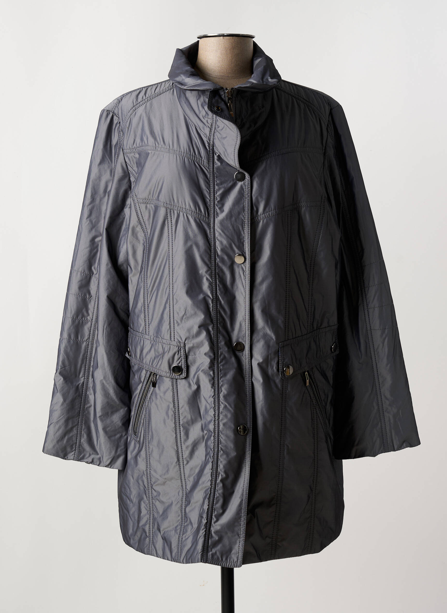 Parka ilgos rankovės be gobtuvų pilka KJBRAND moteris