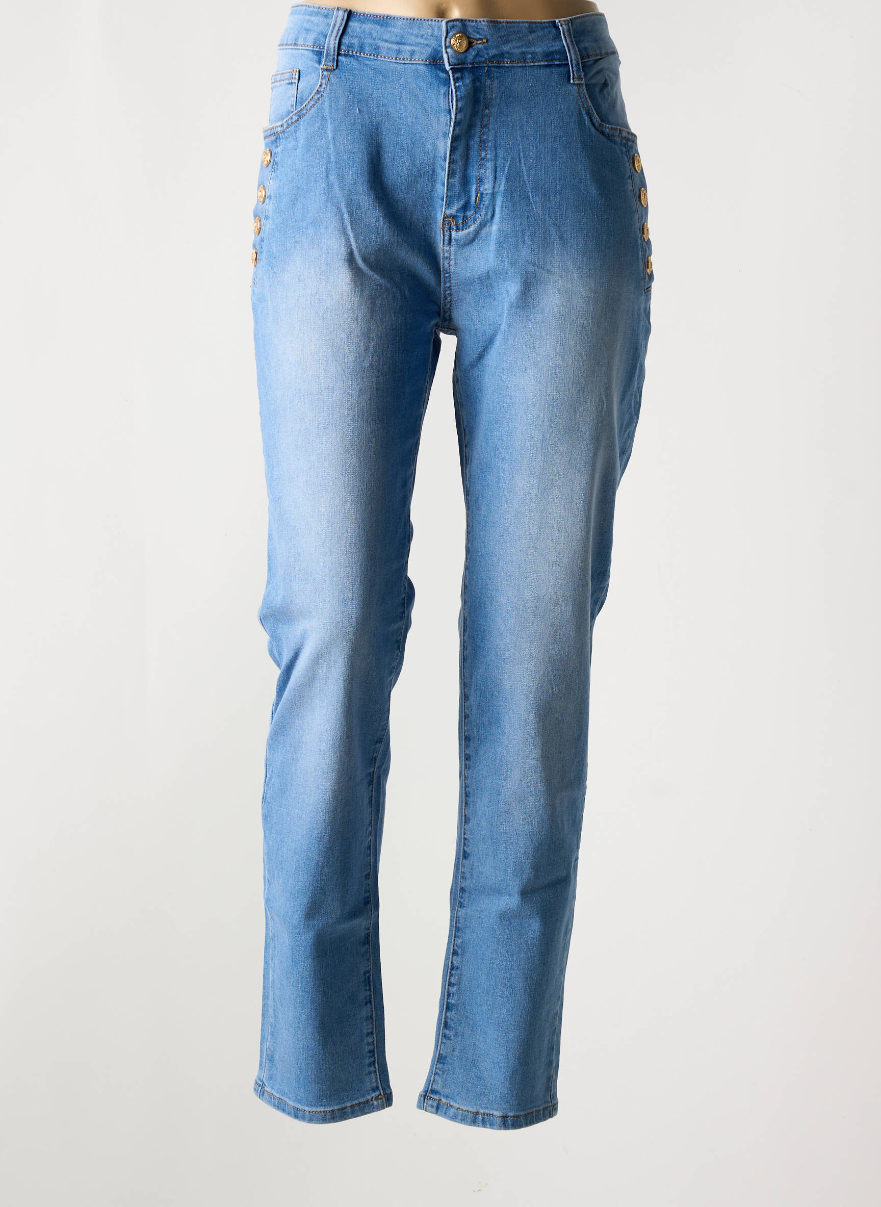 Lieknos džinsai normala dydis normala dydis mėlyna B.S JEANS moteris