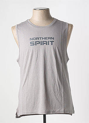Marškiniai be rankovių tiesi kirpimas be rankų pilka NORTHERN SPIRIT vyras