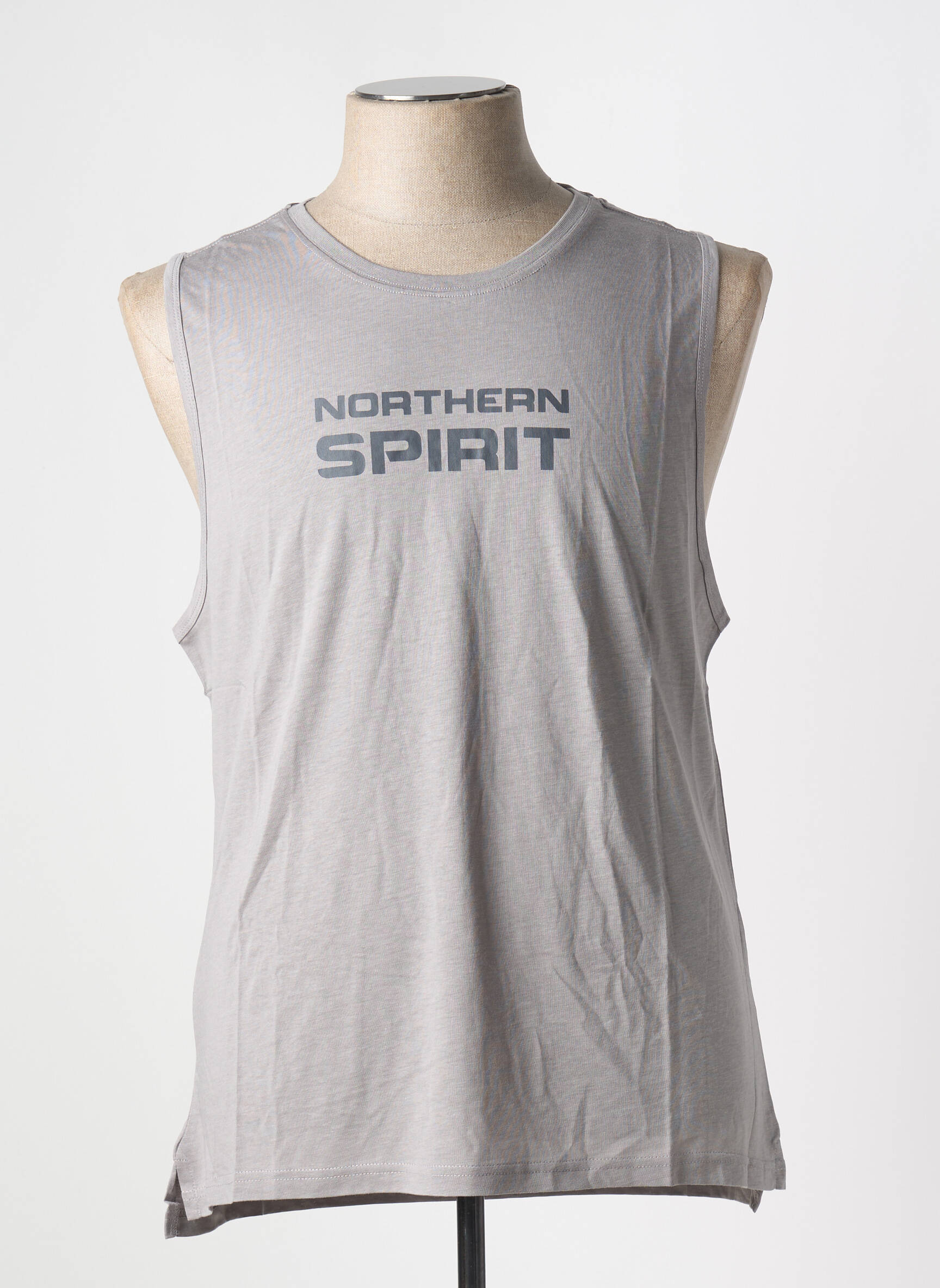 Marškiniai be rankovių tiesi kirpimas be rankų pilka NORTHERN SPIRIT vyras