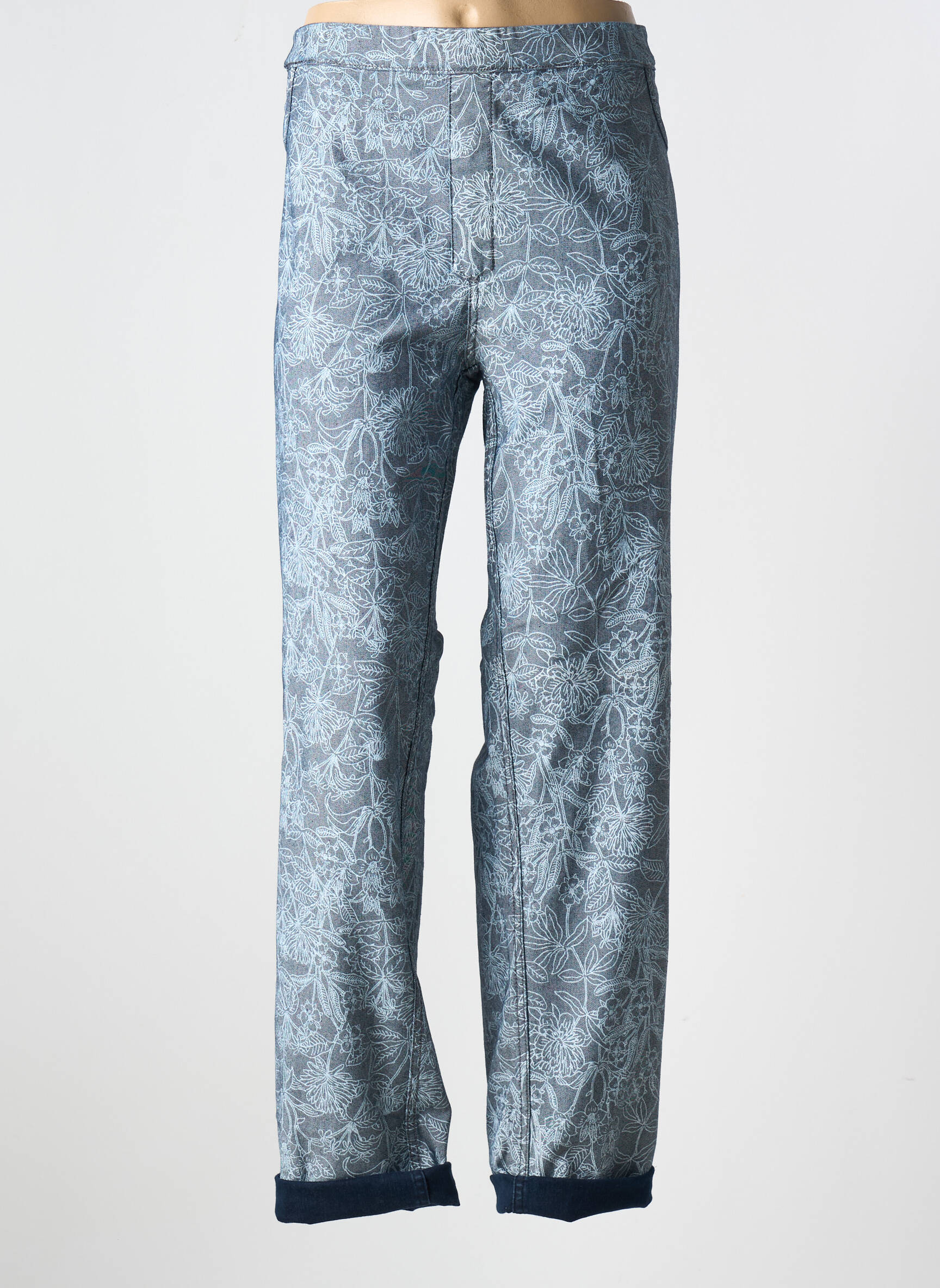 Jegging denimo audinys normala dydis mėlyna DELLALUI moteris