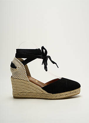 Espadrilės šnervių uždarymas kulnas nuo 7 iki 9 cm juodas LA MAISON DE L'ESPADRILLE moteris