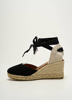 Espadrilės šnervių uždarymas kulnas nuo 7 iki 9 cm juodas LA MAISON DE L'ESPADRILLE moteris