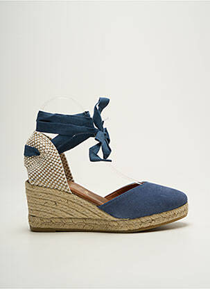 Espadrilės šnervių uždarymas kulnas nuo 7 iki 9 cm mėlyna LA MAISON DE L'ESPADRILLE moteris