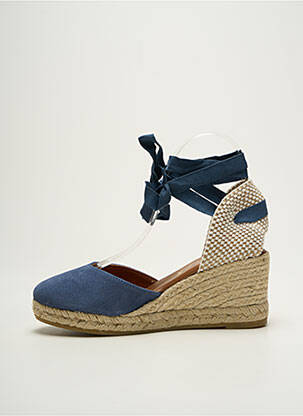Espadrilės šnervių uždarymas kulnas nuo 7 iki 9 cm mėlyna LA MAISON DE L'ESPADRILLE moteris