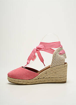 Espadrilės šnervių uždarymas kulnas nuo 7 iki 9 cm rožinė LA MAISON DE L'ESPADRILLE moteris