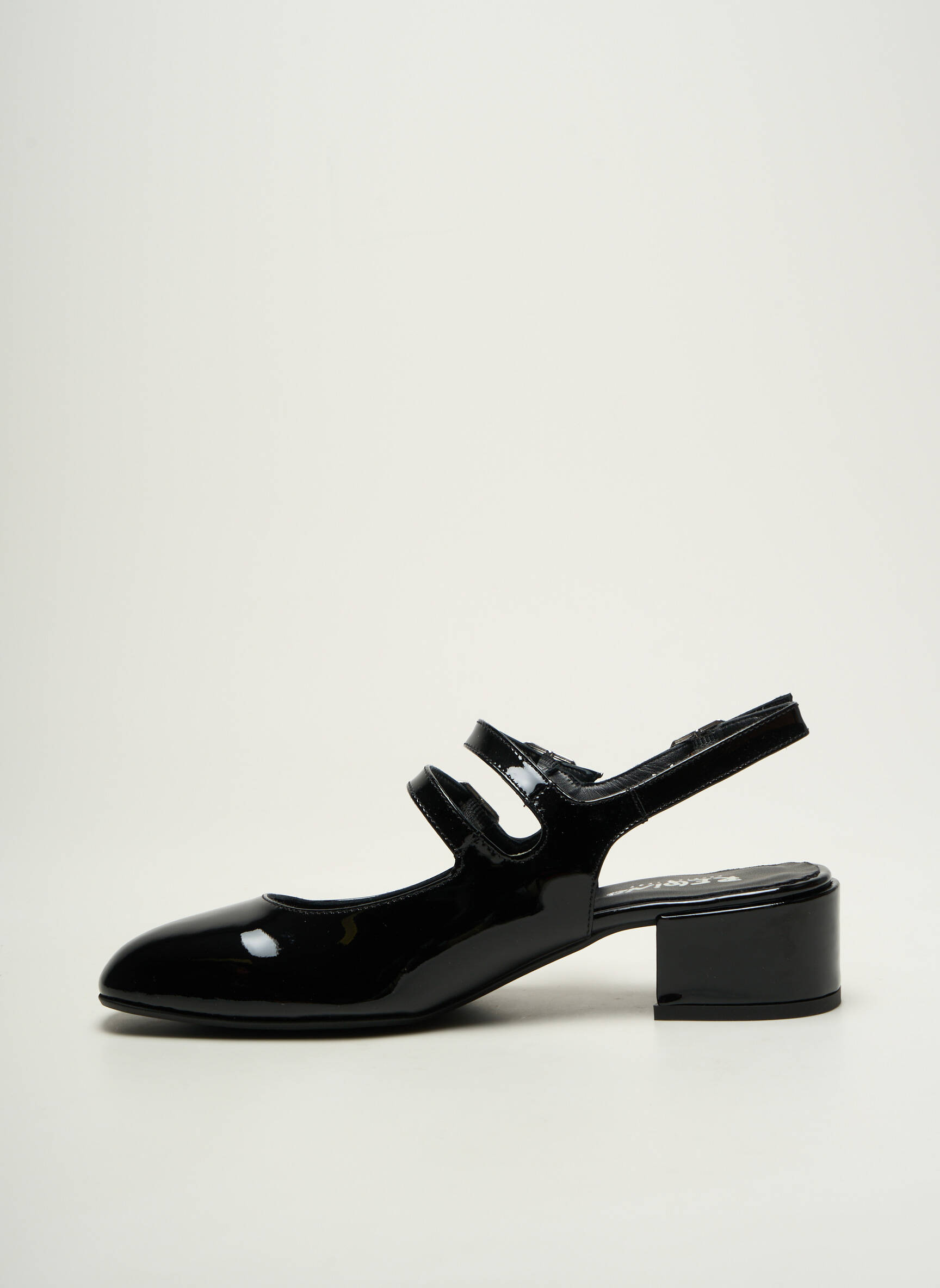 Sandalai/nu pėdos lygus medžiaga kulnas nuo 4 iki 6 cm juodas REQINS moteris