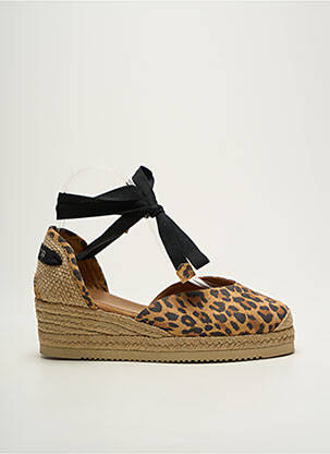 Espadrilės šnervių uždarymas kulnas nuo 4 iki 6 cm bežinis UNISA moteris