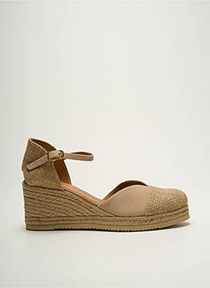 Espadrilės apvalus mygtukas kulnas nuo 7 iki 9 cm bežinis UNISA moteris