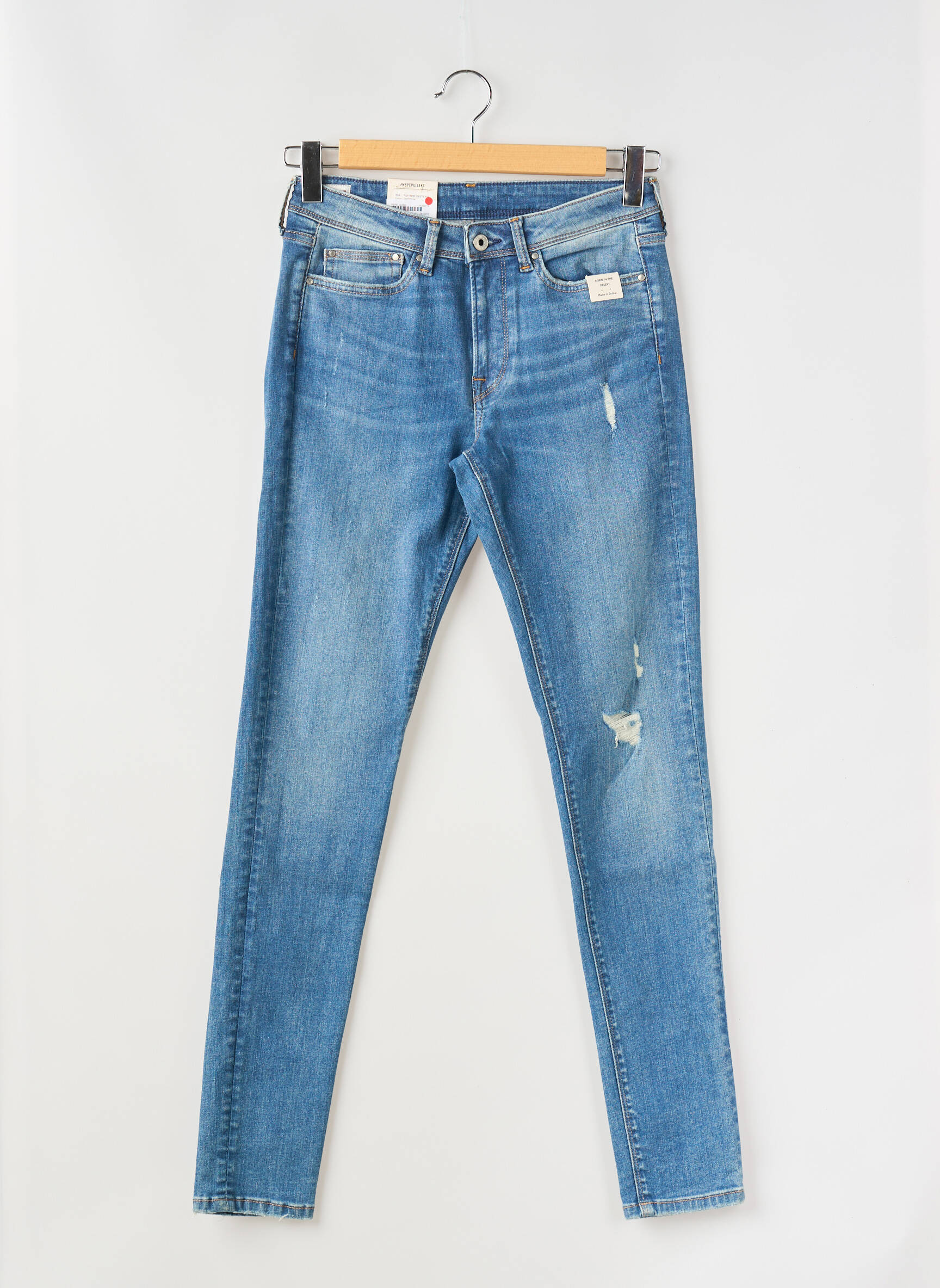 Lieknos džinsai tamprumas reguliuojamo dydžio mėlyna PEPE JEANS mergina
