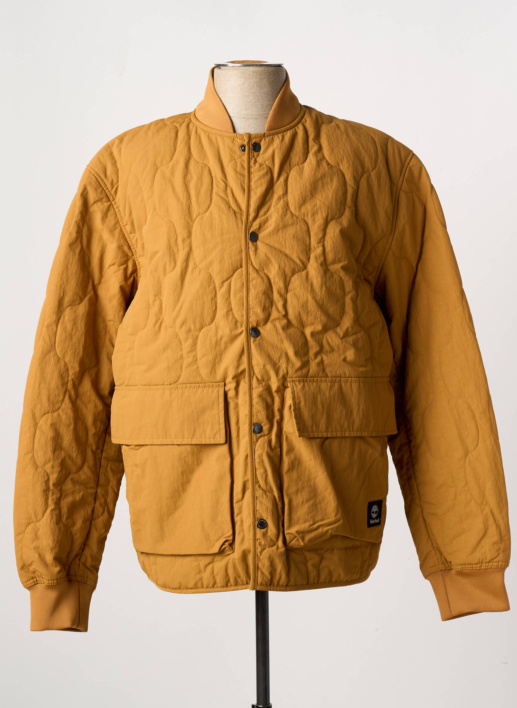 Pūkinė striukė ilgos rankovės be gobtuvų geltona TIMBERLAND vyras
