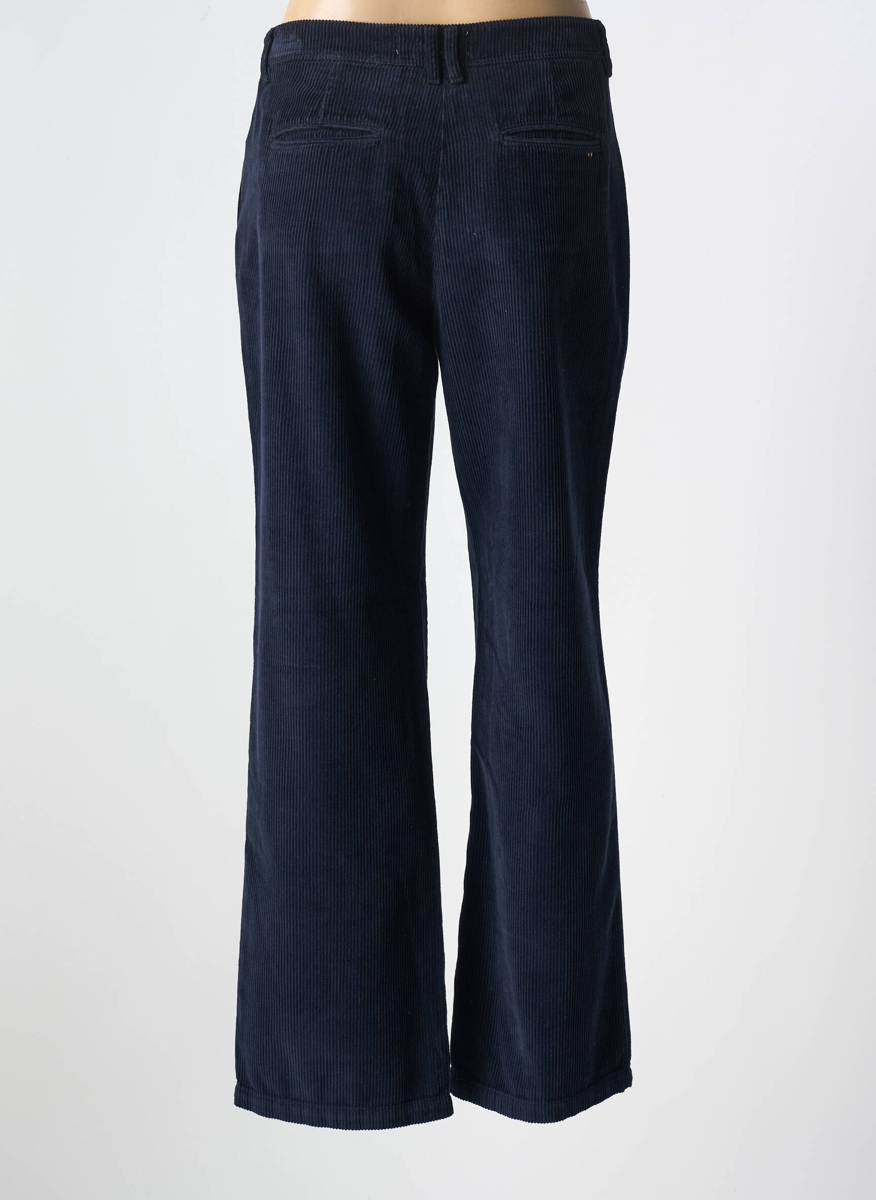 Platus kelnes uždarymas su užtrauktuku po mygtuku uždengimu normala dydis mėlyna COUTURIST moteris