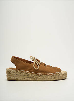Espadrilės šnervių uždarymas kulnas nuo 4 iki 6 cm rudas NICE THINGS moteris