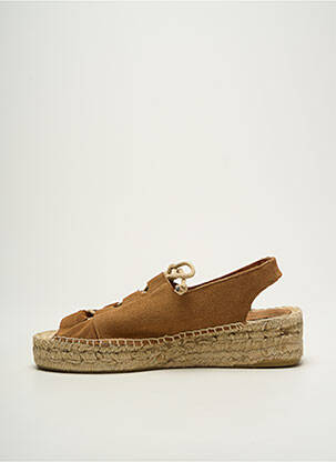 Espadrilės šnervių uždarymas kulnas nuo 4 iki 6 cm rudas NICE THINGS moteris