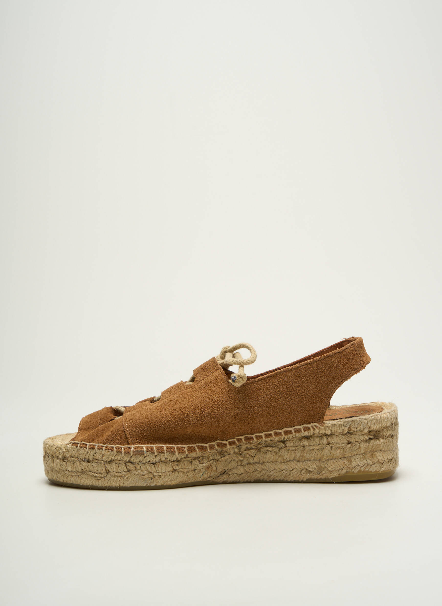 Espadrilės šnervių uždarymas kulnas nuo 4 iki 6 cm rudas NICE THINGS moteris
