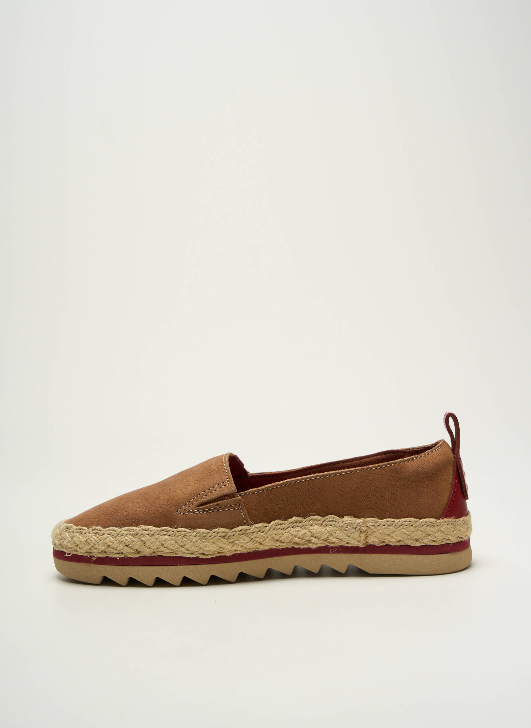 Espadrilės apvalus mygtukas plokščias kulnas iki 3 cm rudas TIMBERLAND moteris