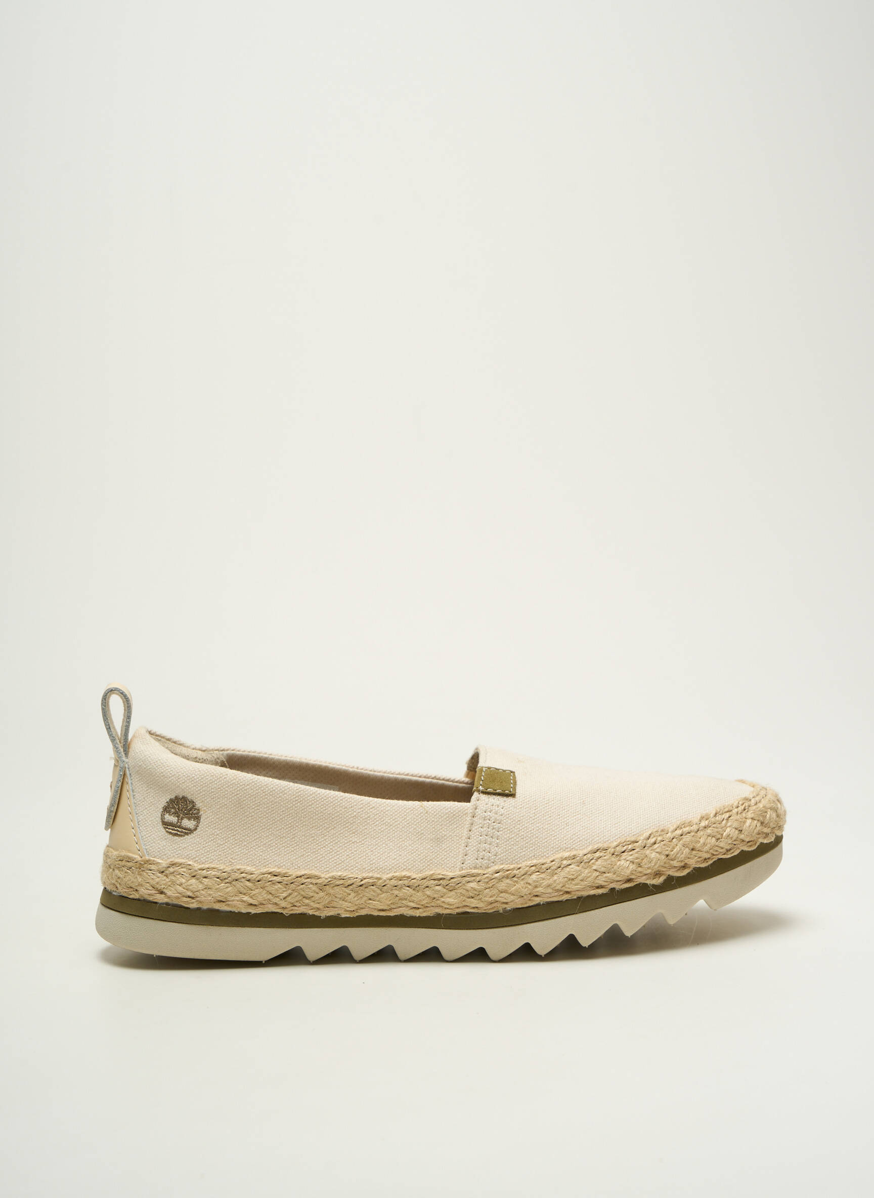 Espadrilės apvalus mygtukas plokščias kulnas iki 3 cm bežinis TIMBERLAND moteris