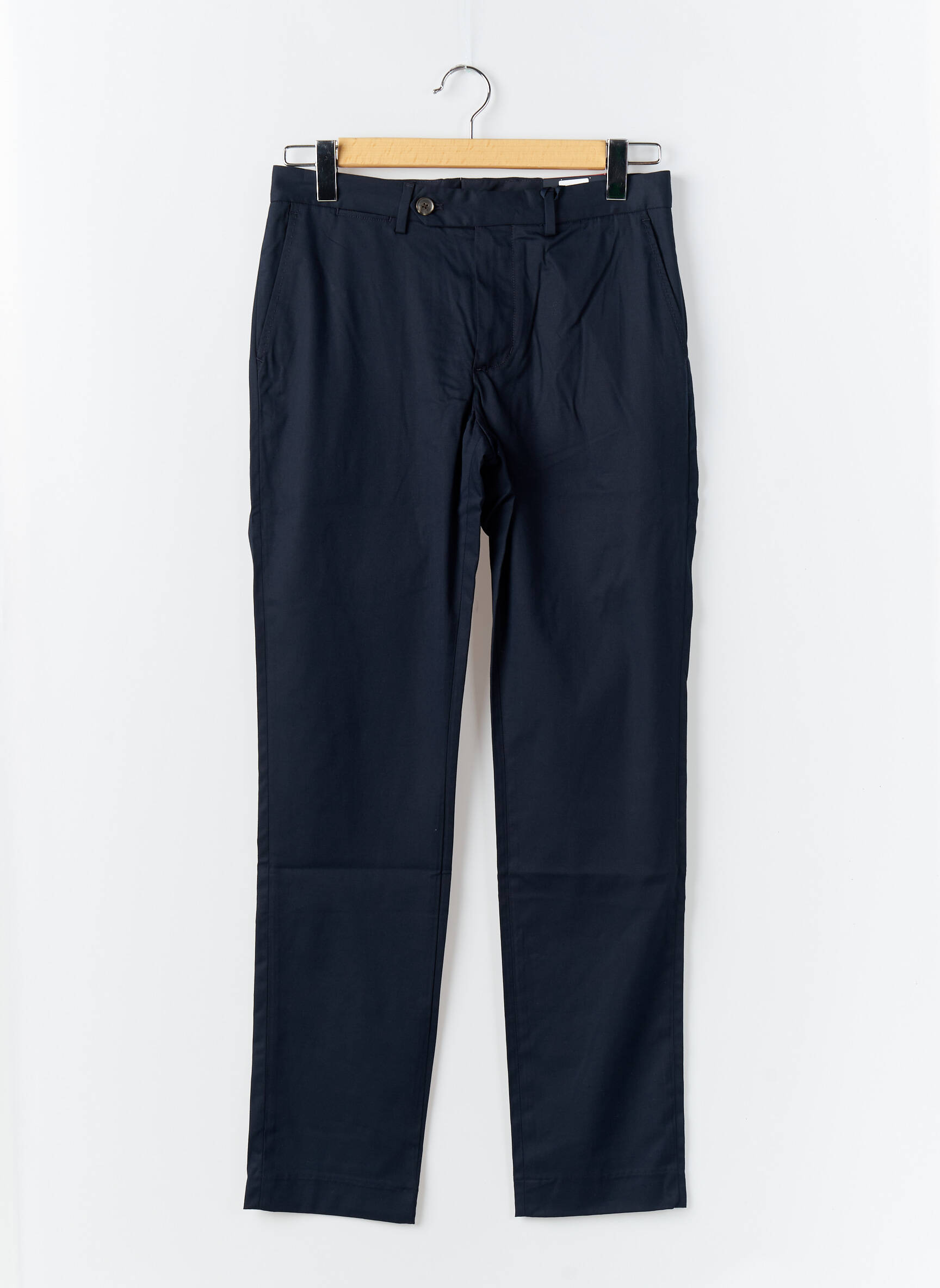 Chino kelnė popelinos audinys, kuris pasižymi lygiu ir tankiu paviršiumi. normala dydis mėlyna TOMMY HILFIGER vyras
