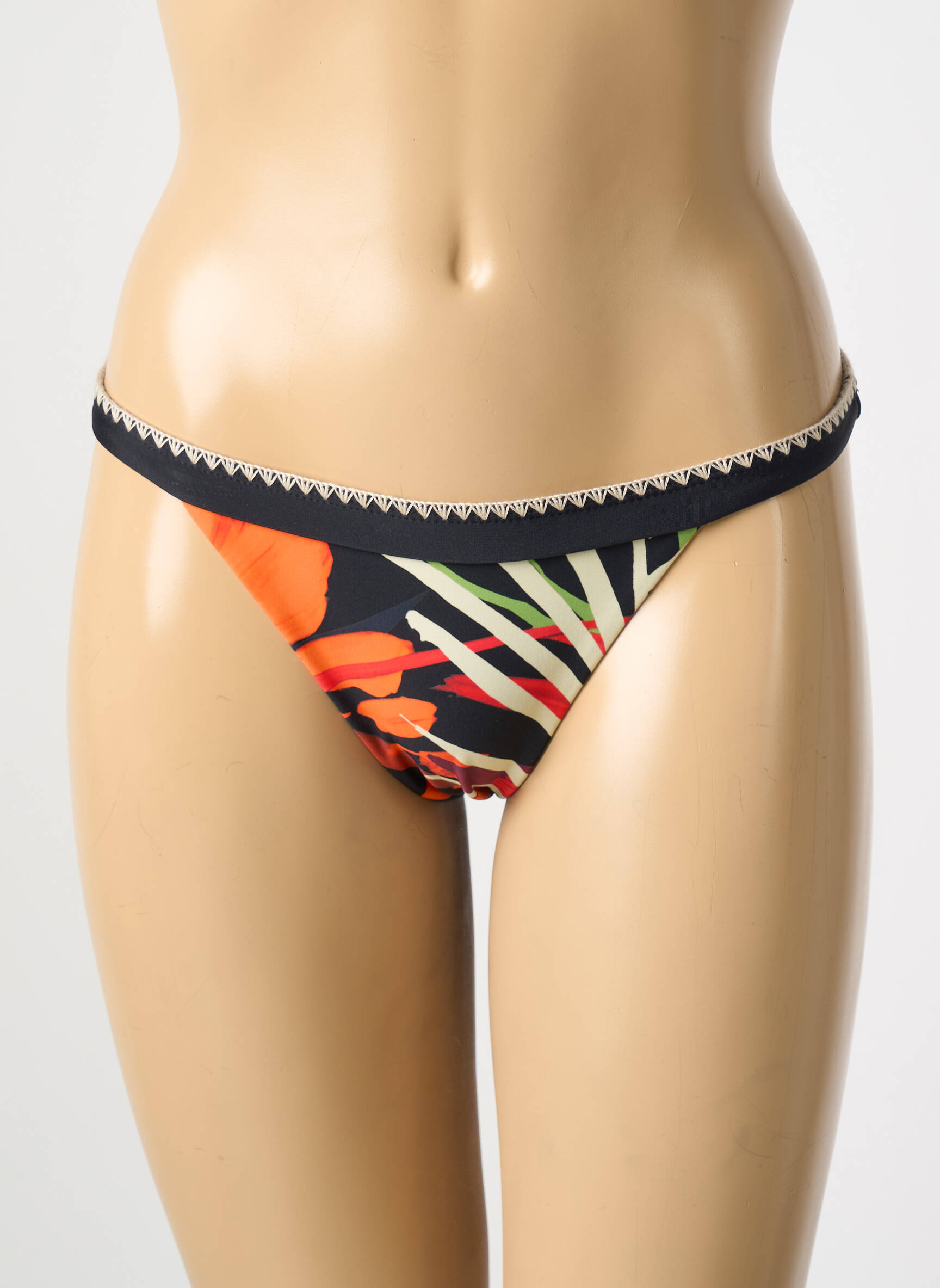 Maudymosi kelnaitės satino audinys bikini juodas DESIGUAL moteris