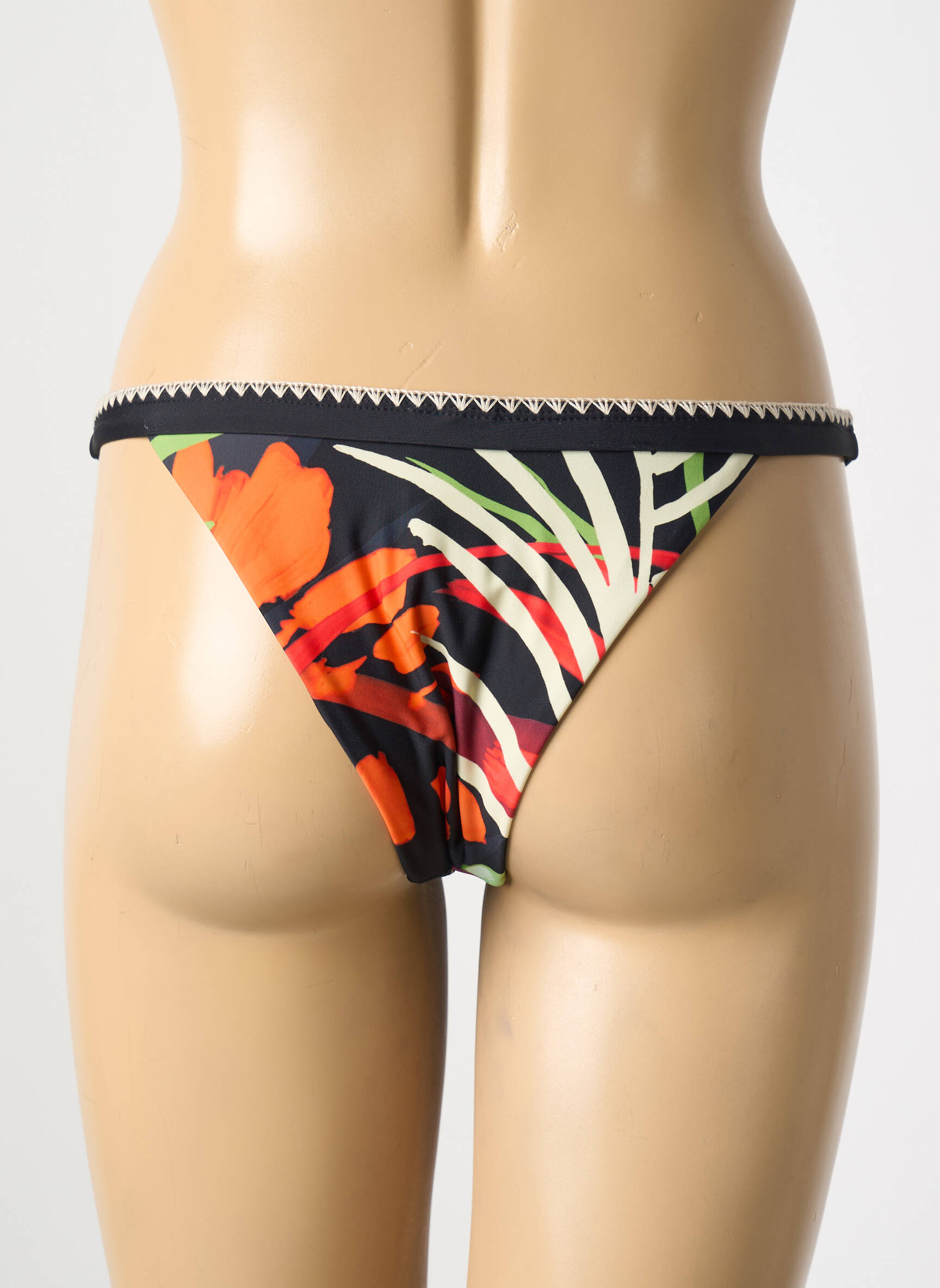 Maudymosi kelnaitės satino audinys bikini juodas DESIGUAL moteris