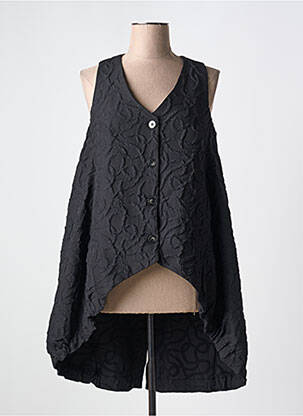 Be rankovių tunika krepos audinys juodas GERSHON BRAM moteris