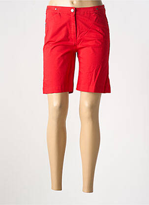 Bermudas tiesi kirpimas raudona FELINO moteris